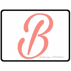 Belicious World  b  In Coral Double Sided Fleece Blanket (large)  by beliciousworld