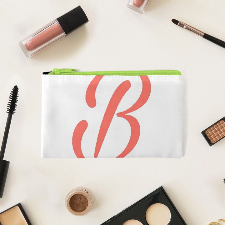 Belicious World  B  in coral Cosmetic Bag (XS)