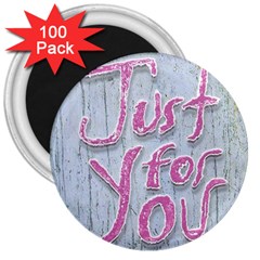 Letters Quotes Grunge Style Design 3  Magnets (100 Pack) by dflcprints