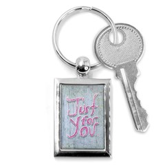 Letters Quotes Grunge Style Design Key Chains (rectangle)  by dflcprints