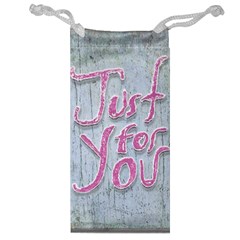 Letters Quotes Grunge Style Design Jewelry Bag by dflcprints