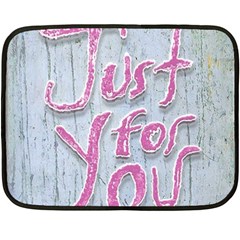 Letters Quotes Grunge Style Design Fleece Blanket (mini) by dflcprints