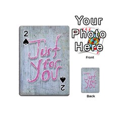 Letters Quotes Grunge Style Design Playing Cards 54 (mini)  by dflcprints