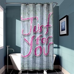 Letters Quotes Grunge Style Design Shower Curtain 36  X 72  (stall)  by dflcprints