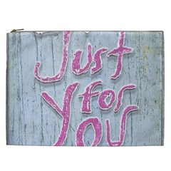 Letters Quotes Grunge Style Design Cosmetic Bag (xxl)  by dflcprints