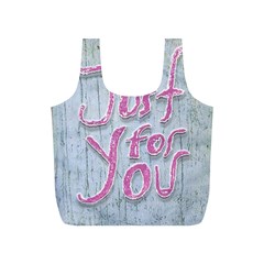 Letters Quotes Grunge Style Design Full Print Recycle Bags (s)  by dflcprints