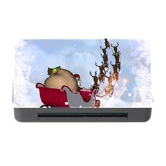 Christmas, Santa Claus With Reindeer Memory Card Reader With Cf by FantasyWorld7