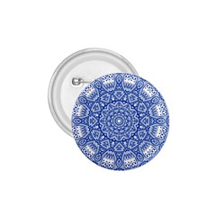 Blue Mandala Art Pattern 1 75  Buttons