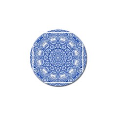 Blue Mandala Art Pattern Golf Ball Marker (10 Pack)