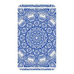 Blue Mandala Art Pattern Memory Card Reader by paulaoliveiradesign