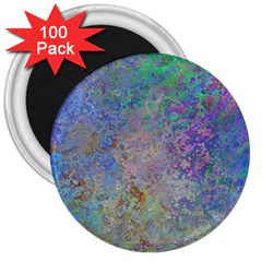 Colorful Pattern Blue And Purple Colormix 3  Magnets (100 Pack)