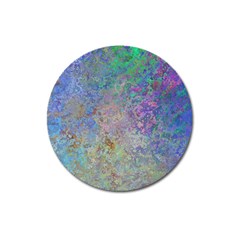 Colorful Pattern Blue And Purple Colormix Magnet 3  (round)