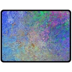 Colorful Pattern Blue And Purple Colormix Fleece Blanket (large)  by paulaoliveiradesign