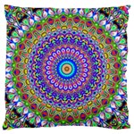 Colorful purple green mandala pattern Standard Flano Cushion Case (Two Sides) Back