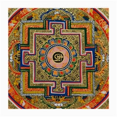 Asian Art Mandala Colorful Tibet Pattern Medium Glasses Cloth by paulaoliveiradesign