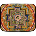 Asian Art Mandala Colorful Tibet Pattern Fleece Blanket (Mini) 35 x27  Blanket