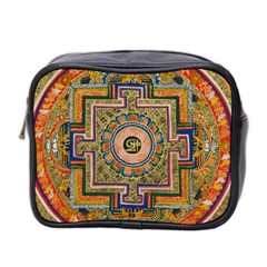 Asian Art Mandala Colorful Tibet Pattern Mini Toiletries Bag 2-side by paulaoliveiradesign