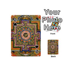 Asian Art Mandala Colorful Tibet Pattern Playing Cards 54 (mini)  by paulaoliveiradesign