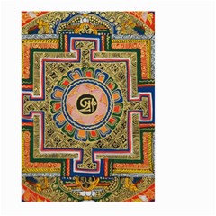 Asian Art Mandala Colorful Tibet Pattern Large Garden Flag (two Sides) by paulaoliveiradesign