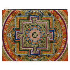 Asian Art Mandala Colorful Tibet Pattern Cosmetic Bag (xxxl)  by paulaoliveiradesign