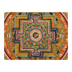 Asian Art Mandala Colorful Tibet Pattern Double Sided Flano Blanket (mini)  by paulaoliveiradesign