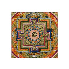 Asian Art Mandala Colorful Tibet Pattern Satin Bandana Scarf by paulaoliveiradesign