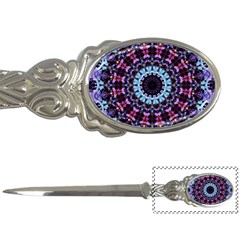 Kaleidoscope Mandala Purple Pattern Art Letter Openers by paulaoliveiradesign