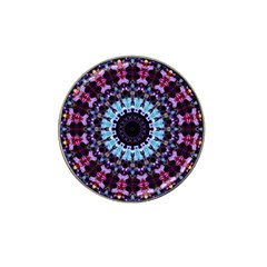 Kaleidoscope Mandala Purple Pattern Art Hat Clip Ball Marker (4 Pack) by paulaoliveiradesign