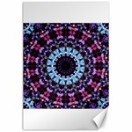 Kaleidoscope Mandala Purple Pattern art Canvas 24  x 36  23.35 x34.74  Canvas - 1