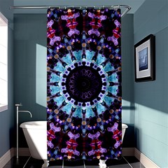 Kaleidoscope Mandala Purple Pattern Art Shower Curtain 36  X 72  (stall)  by paulaoliveiradesign