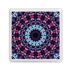 Kaleidoscope Mandala Purple Pattern Art Memory Card Reader (square)  by paulaoliveiradesign