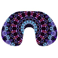 Kaleidoscope Mandala Purple Pattern Art Travel Neck Pillows