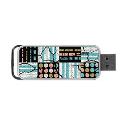 Distressed Pattern Portable Usb Flash (one Side) by linceazul