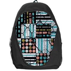 Distressed Pattern Backpack Bag by linceazul