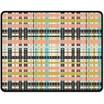 Plaid Pattern Fleece Blanket (Medium)  60 x50  Blanket Front