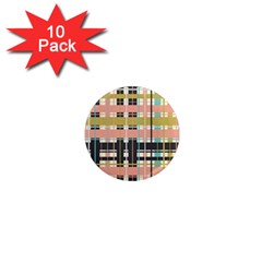 Plaid Pattern 1  Mini Magnet (10 Pack)  by linceazul