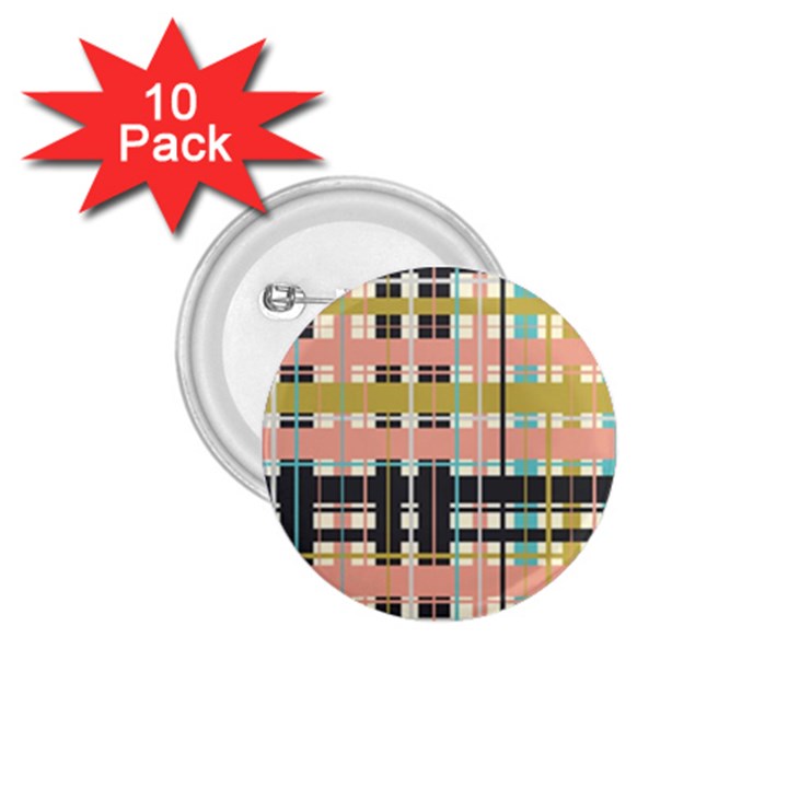 Plaid Pattern 1.75  Buttons (10 pack)