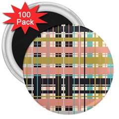 Plaid Pattern 3  Magnets (100 Pack) by linceazul