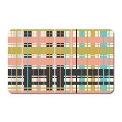 Plaid Pattern Magnet (rectangular) by linceazul