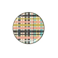 Plaid Pattern Hat Clip Ball Marker (4 Pack) by linceazul