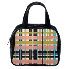 Plaid Pattern Classic Handbags (one Side) by linceazul