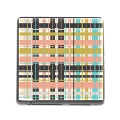 Plaid Pattern Memory Card Reader (square) by linceazul