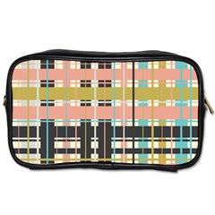 Plaid Pattern Toiletries Bags 2-side by linceazul