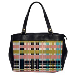 Plaid Pattern Office Handbags by linceazul