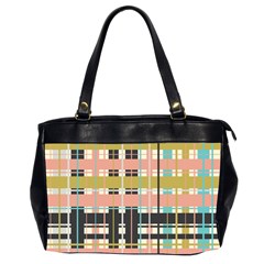 Plaid Pattern Office Handbags (2 Sides)  by linceazul