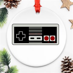 Video Game Controller 80s Ornament (round) by Valentinaart