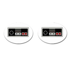 Video Game Controller 80s Cufflinks (oval) by Valentinaart