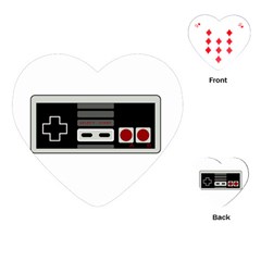 Video Game Controller 80s Playing Cards (heart)  by Valentinaart