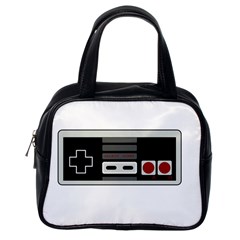 Video Game Controller 80s Classic Handbags (one Side) by Valentinaart