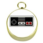 Video Game Controller 80s Gold Compasses Front